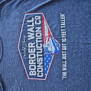 Donald Trump Border Wall Construction Premium President T-Shirt